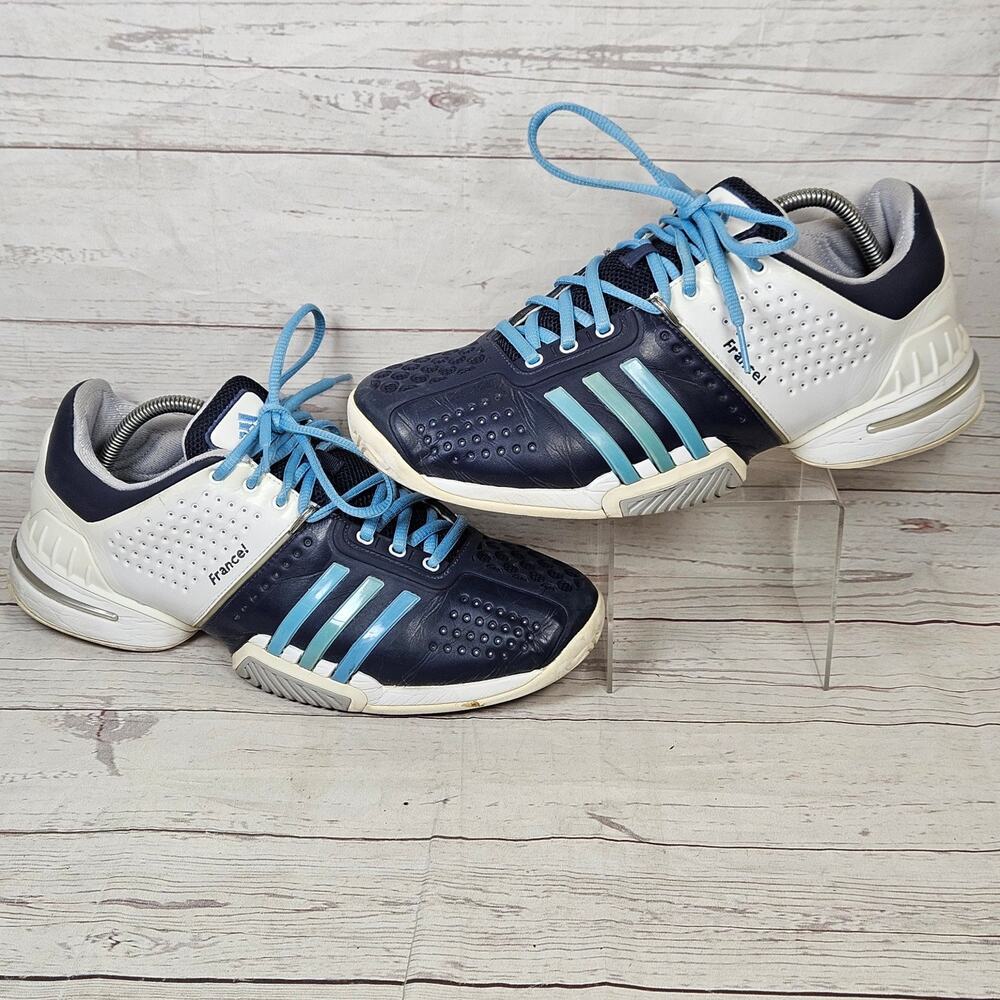 Adidas Barricade 6.0 Men's 10 Navy White Blue France Tennis Shoes French Flag